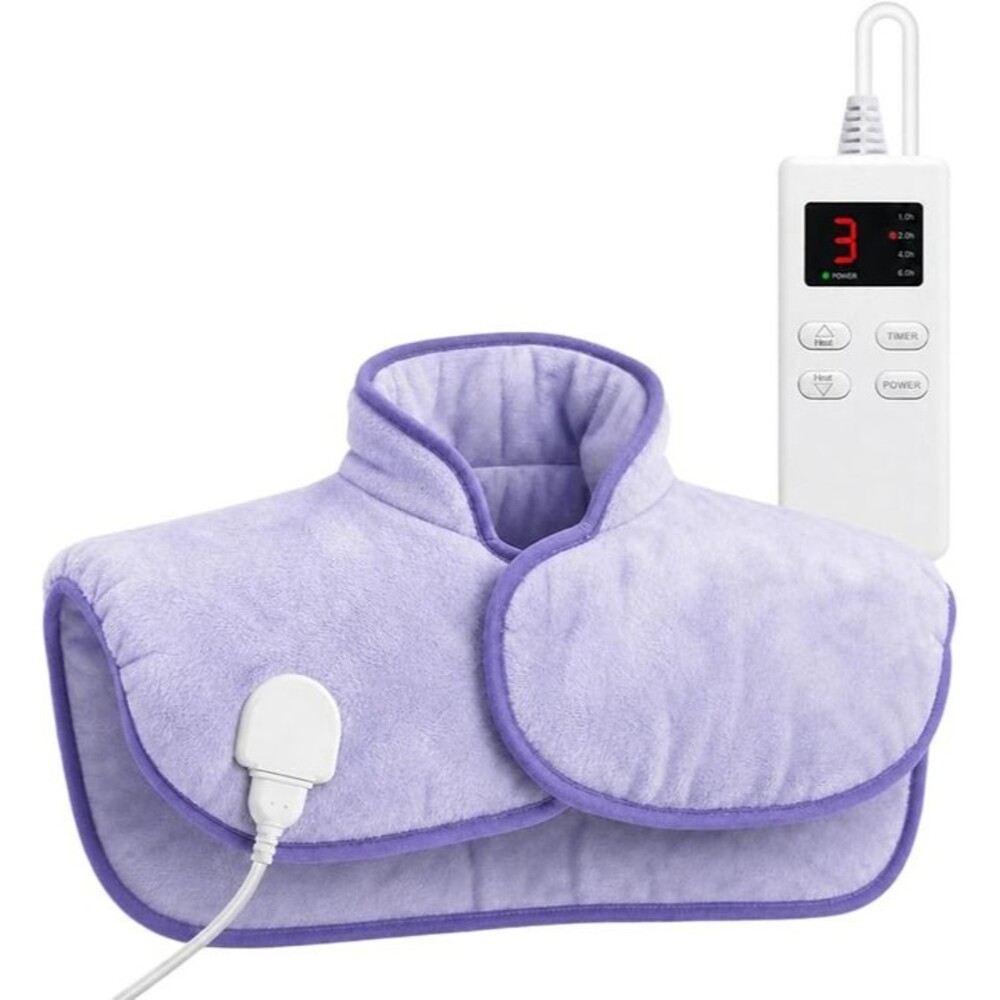 Heating Pad for Back Neck Pain Relief, Purple